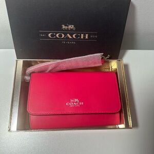 Coach Vibrant Pink Clutch